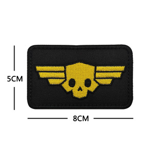 Địa Ngục thợ lặn 2 trò chơi hàng hóa 3D sắt-on cảm thấy thêu các bản vá lỗi với sequins PVC PU cho mũ và may mặc - Product Image 5