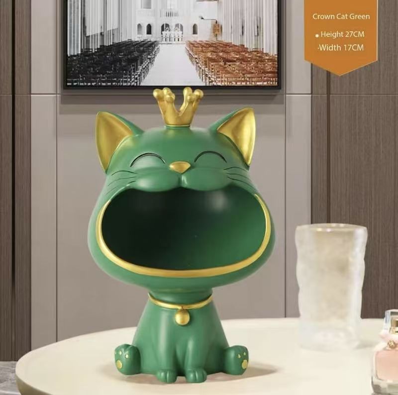Couronne chat vert
