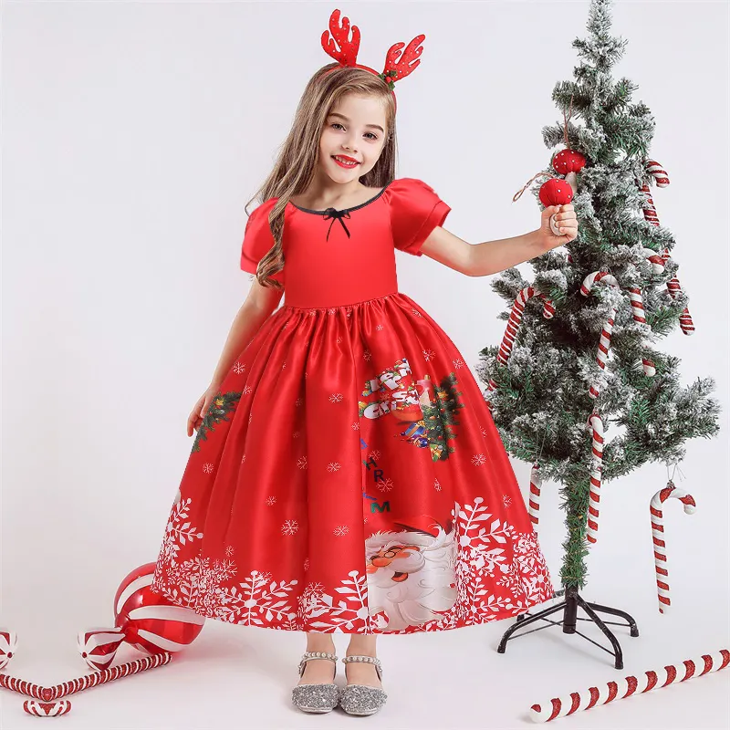 MQATZ Boutique Vêtements Vente en Gros Noël Filles Robe Enfants Vêtements Enfants Vêtements 5-14Y SD058