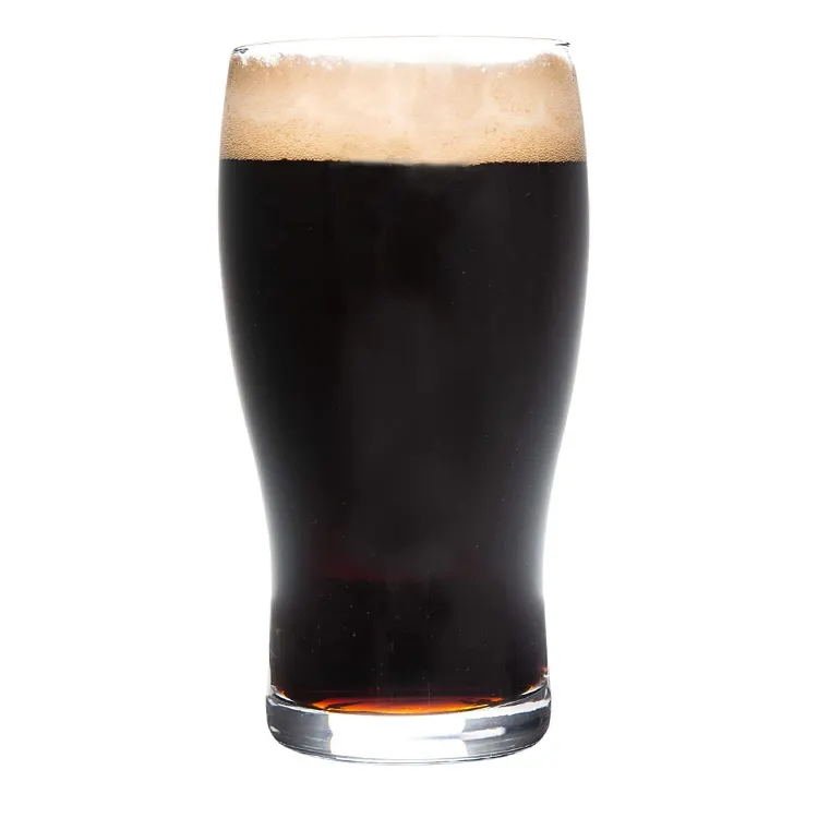 20オンスの巨大な透明な高品質のドイツの黒ビールタンブラータンブラービールガラスカップハンドルなし