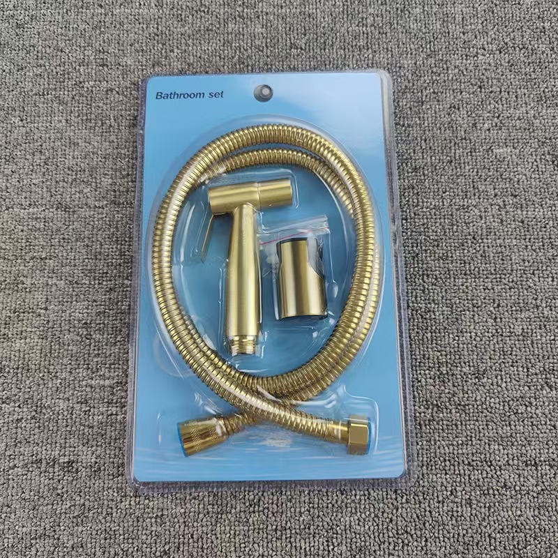 Golden stainless steel three-piece set-12m shower tube