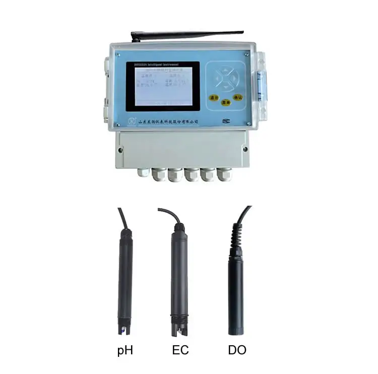 ISO9001 IOT Temp. pH DO EC Real Time Multiparameter Water Quality Monitor Analyzer Meter System Price