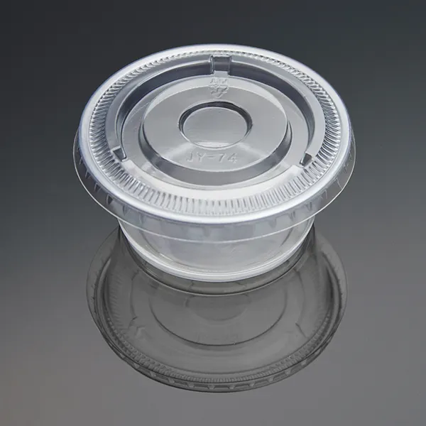 Groothandel Eco-Vriendelijke 3.25 Oz Wegwerp Saus Containers Transparant Cup Portie Voor Saus