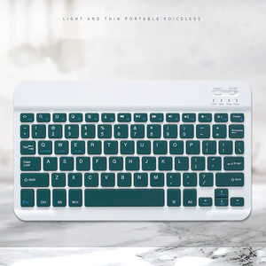 Teclado de diente azul inalámbrico recargable universal para tableta, compatible con Windows, IOS, Android-Delgado y compacto - Product Image 1