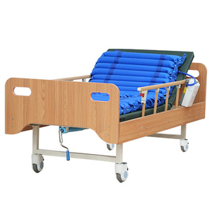 Удобная одноколенчатая наклонная медицинская кровать, деревянная Больничная койка для пациентов для медицинских учреждений - Product Image 5