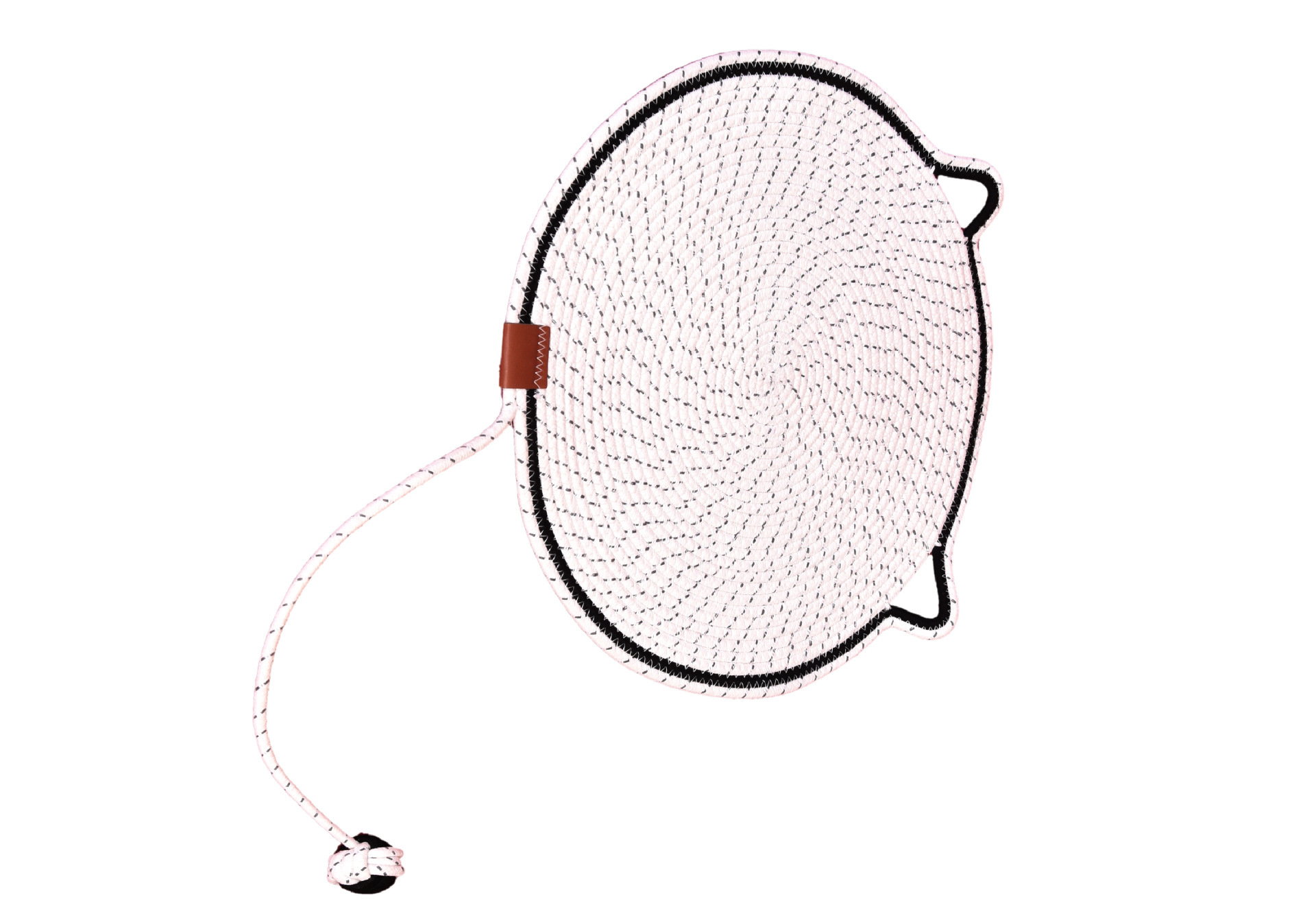 White toy ball integrated mat