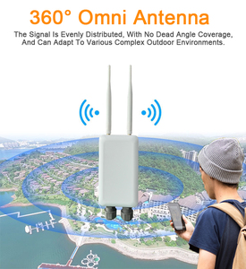 1km Wifi 6 lưới ngoài trời điểm truy cập không dây 2.4G/5.8G Wifi lưới 48V PoE Router điểm truy cập ngoài trời - Product Image 6