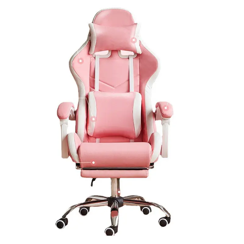 Gamer sedia con supporto lombare sedia da gioco ergonomica 2023 più recente sedia da massaggio in tessuto di base sedia massaggiante a casa ufficio opzionale