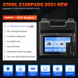 VCI内蔵2025最新XTOOL X100 PADS X-100自動車キープログラマーオイルリセット対応 - Product Image 4