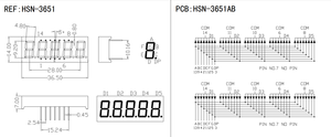 0.36 inç 5 haneli 7 Segment ekran Led dijital tüp beyaz yüksek parlak dijital ekran modülü - Product Image 6