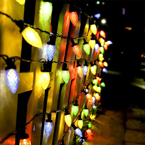 C6 Strawberry LED <strong>Color</strong> Light <strong>String</strong> Outdoor Garden Courtyard Decoration House Party Celebration Light <strong>String</strong> - Product Image 1