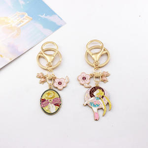 促销礼品各种规格动漫金属纪念品彩色珐琅钥匙扣现货 - Product Image 4
