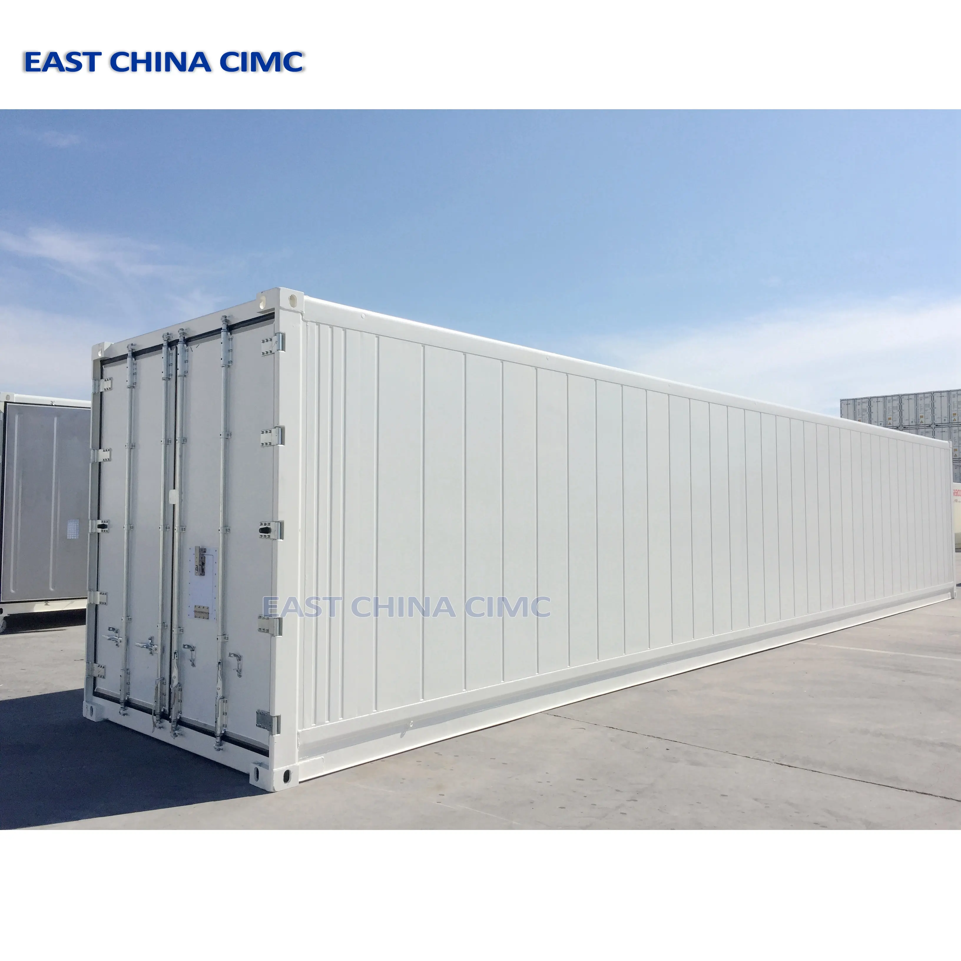Reboque refrigerado CIMC usado para venda, transporte por corrente fria de carne e peixe, vegetais, 40 pés e 45 pés