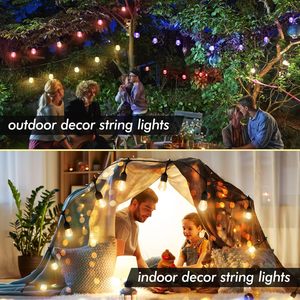 Cadena de luces LED RGB G40 a prueba de agua para exteriores Iluminación de decoración navideña cambiante multicolor con clasificación IP65 - Product Image 3