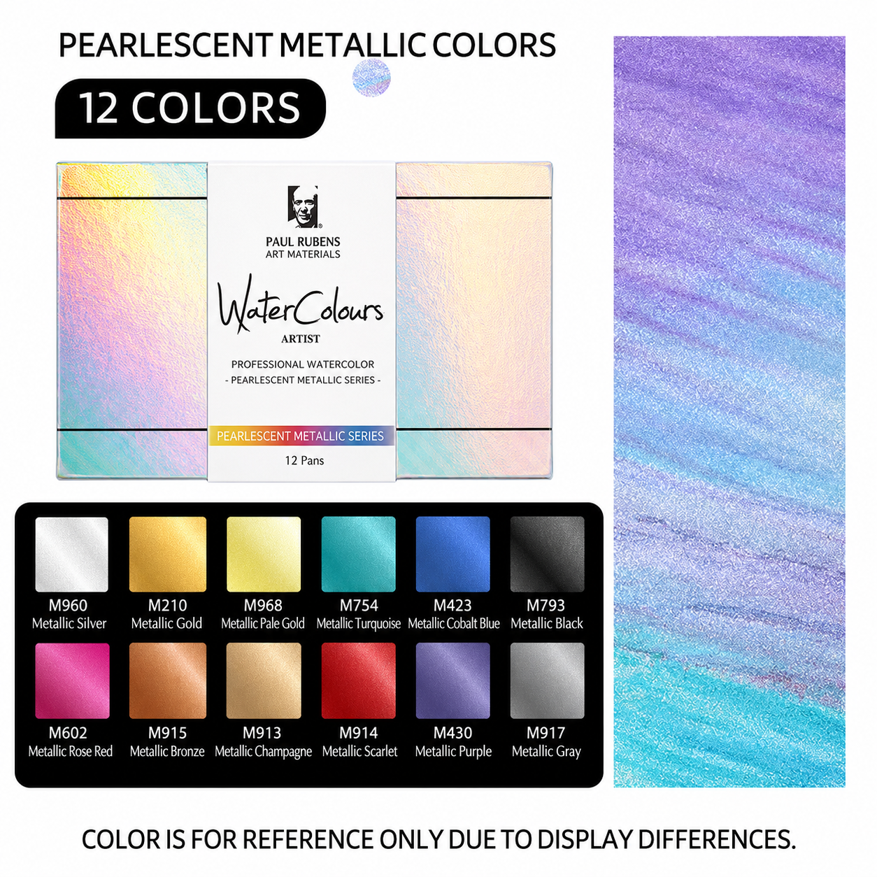 12 Metallic Colorful