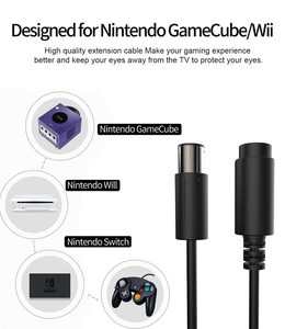 Controller di gioco cavo di estensione per Nintendo Wii NGC GC Controller Nintendo Gamecube Wii Classic Controller - Product Image 2