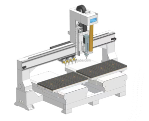 Hochpräziser automatischer Doppel-CNC-Fräser Mehr schicht iger Schienen platten möbel Kleider schrank Holz schneiden Premium-Holz fräser - Product Image 1
