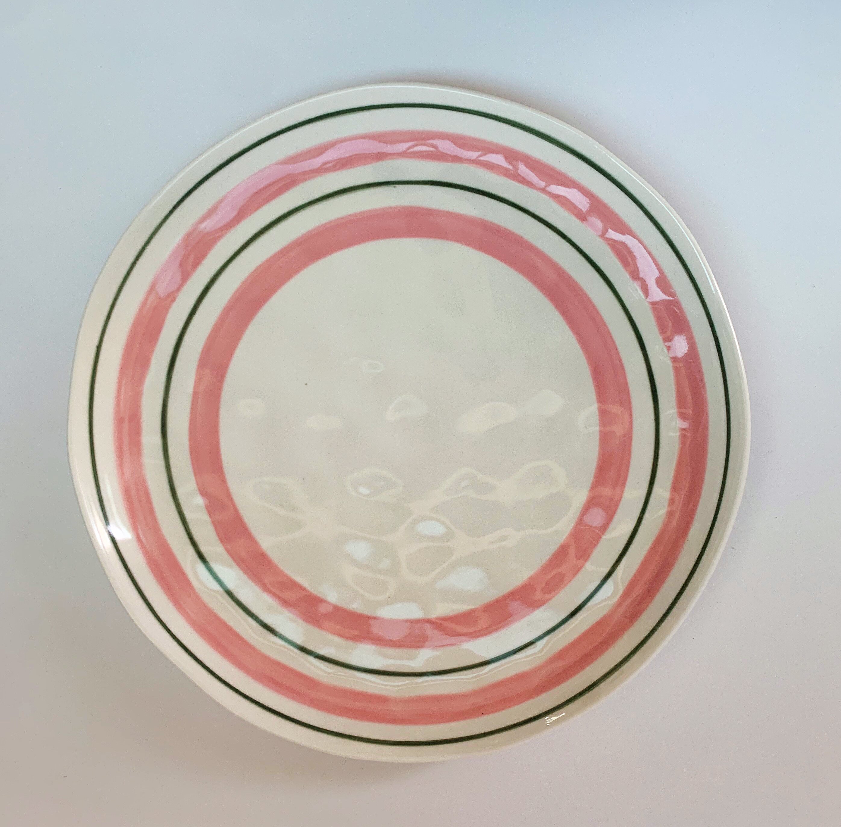 10-inch Dinner Plate Pink Circle