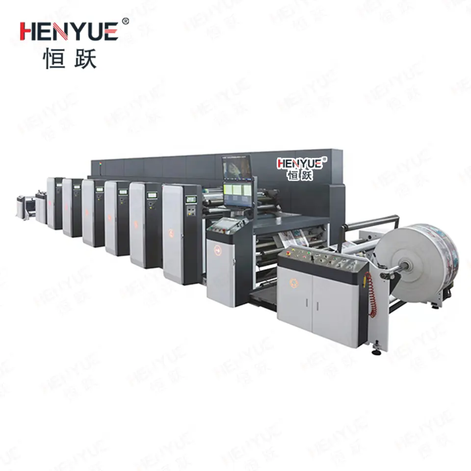 Neuzustand Hochgeschwindigkeits-automatische Flexo-Druckermaschine 1850 mm Etiketten Papiertüte Druck mit Zahnrad-Core-Komponente