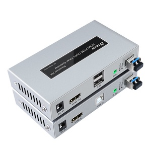 DTECH快速销售20公里HDMI KVM USB扩展器用于光纤超过TCP IP网络协议支持1080P IR HDMI环路