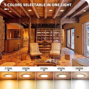 Satışa Energy enerji yıldız 4 inç Panel AYDINLATMA 5CCT ayarlanabilir dim gömme tavan aydınlatma Pot Downlight olabilir - Product Image 4