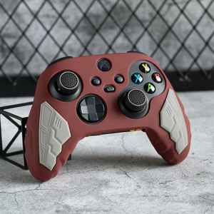 Süper İndirimli kırmızı silikon kaymaz Xbox PC uyumlu oyun konsolu için ergonomik tasarım yumuşak koruyucu kılıf - Product Image 3
