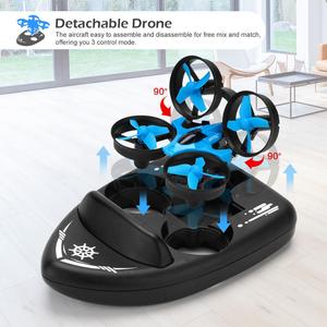JJRC H36F RC Mini <strong>Drone</strong> Altitude Hold Headless <strong>Mode</strong> 3 in 1 Sea Land Air Flight <strong>2</strong>.4G 6-Axis Quadcopter Boat RC <strong>Drone</strong> for Kid - Product Image 4