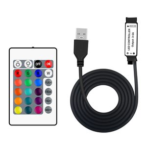 Пиксельный светодиодный контроллер с Wi-Fi, Светодиодная лента RGB, RGBW, ИК, 24 клавиши, 2,4G, Радиочастотный пульт дистанционного управления Wi-Fi, RGB контроллер - Product Image 2