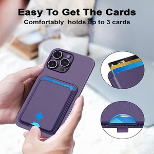 适用于iPhone手机壳磁性支架皮革卡套通用钱包卡套 - Product Image 4