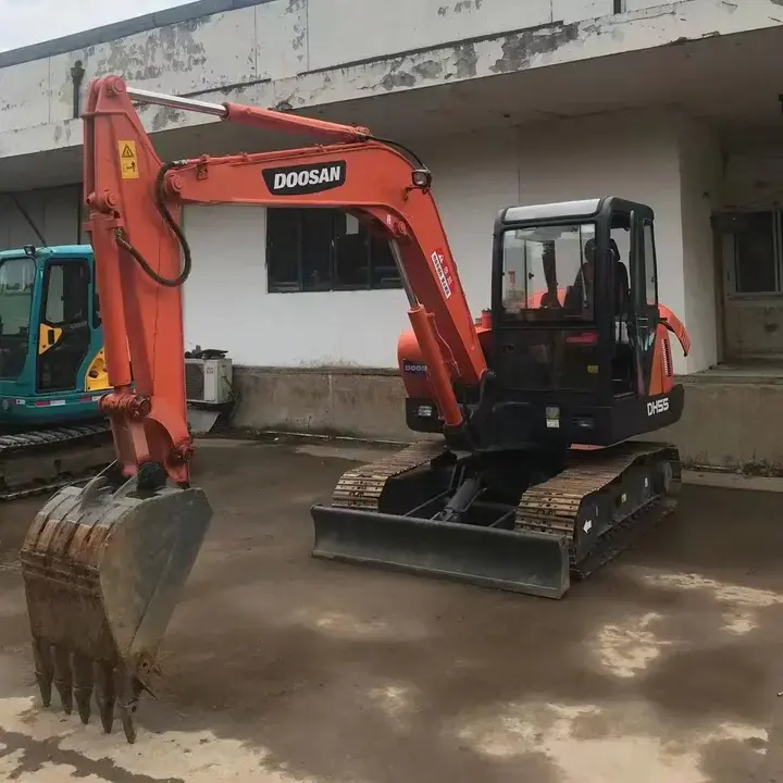 Excavadora pequeña usada de 5 toneladas, DH55 dh55-7, doosan, Corea, China, a la venta