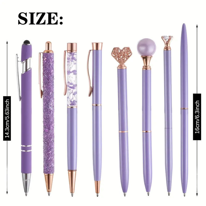 Ensemble violet de huit pièces