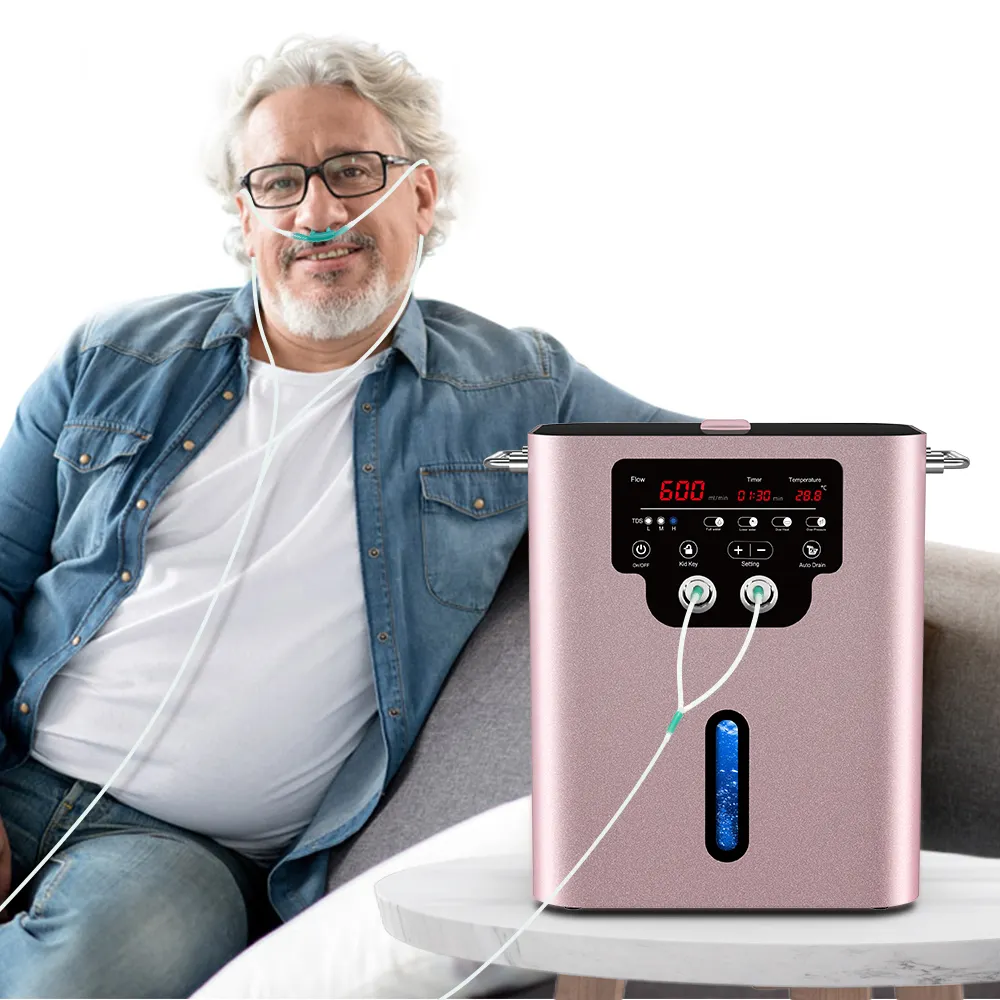 Suyzeko Groothandel Zuurstof Waterstofgas Generator Professionele Kliniek Gebruik 600Ml 900Ml 1500Ml Oog Nasale Waterstofinhalator