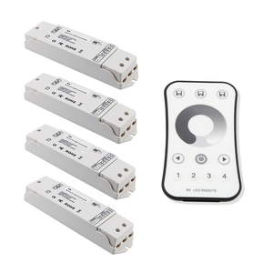 V1 5V 12V 24V 36VLED調光器コントローラー1CH8A RF2.4G単色LEDストリップライト調光器制御 - Product Image 1