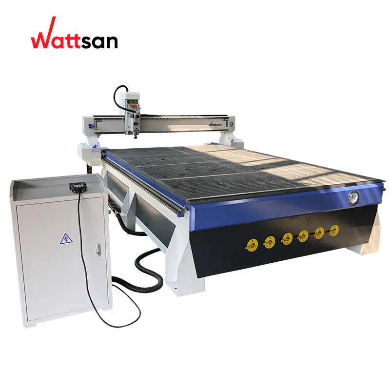 Wattsan-enrutador CNC de cama plana para madera, 2000x4000x300mm, M1, 2040, 4,5 kW, 6kW