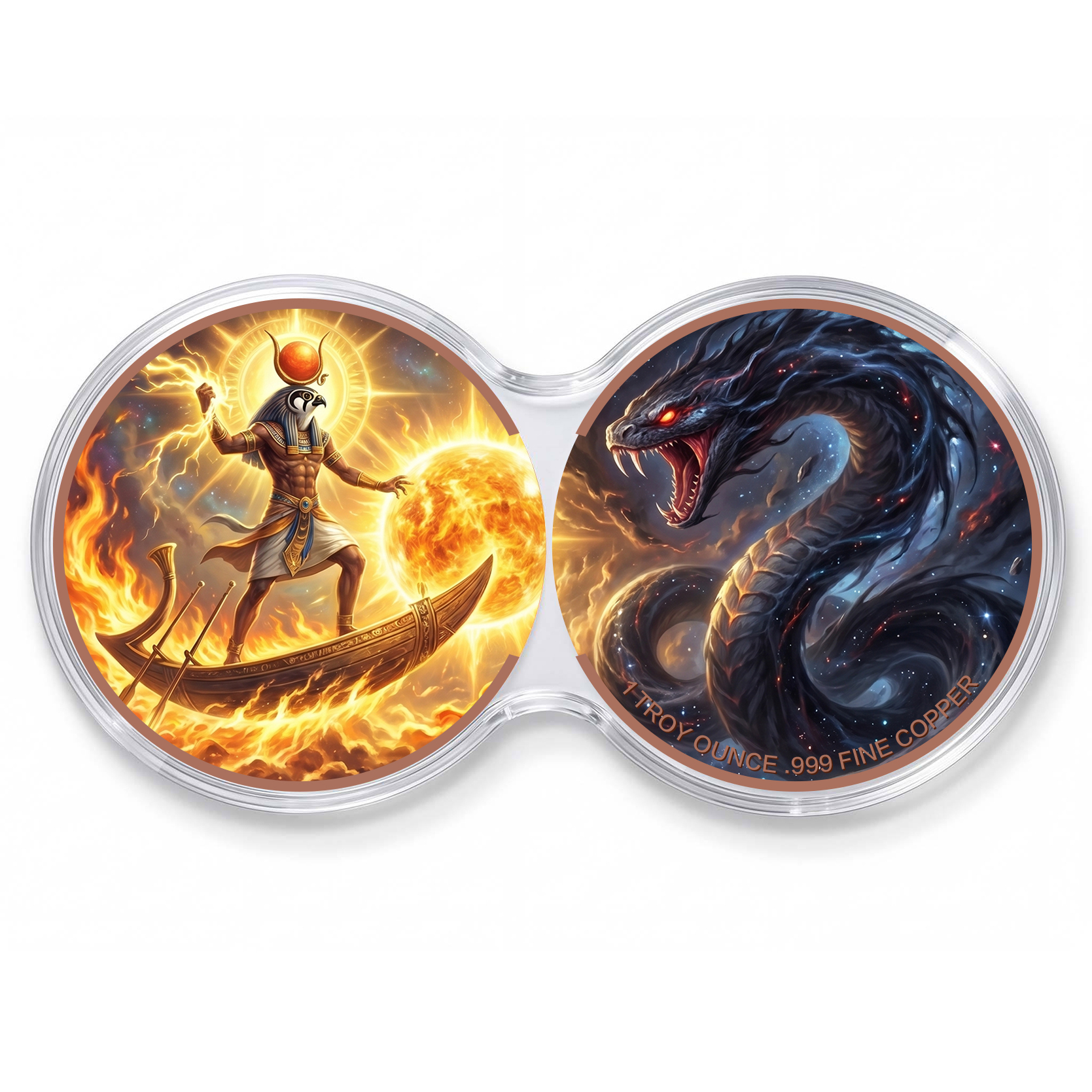 Ra contre le Serpent du Chaos Sombre