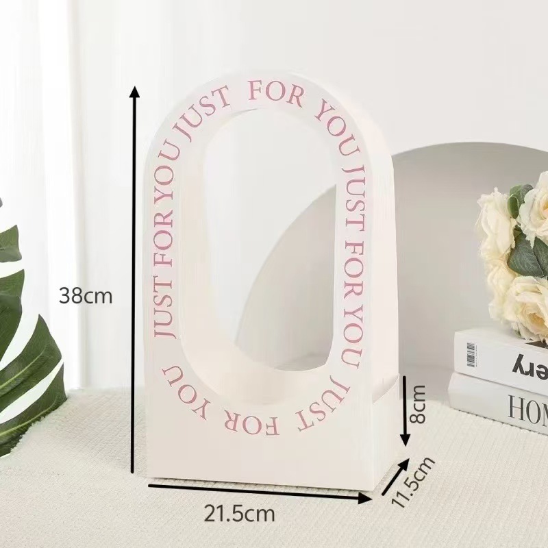 Panier de fleurs (blanc)/Carton blanc