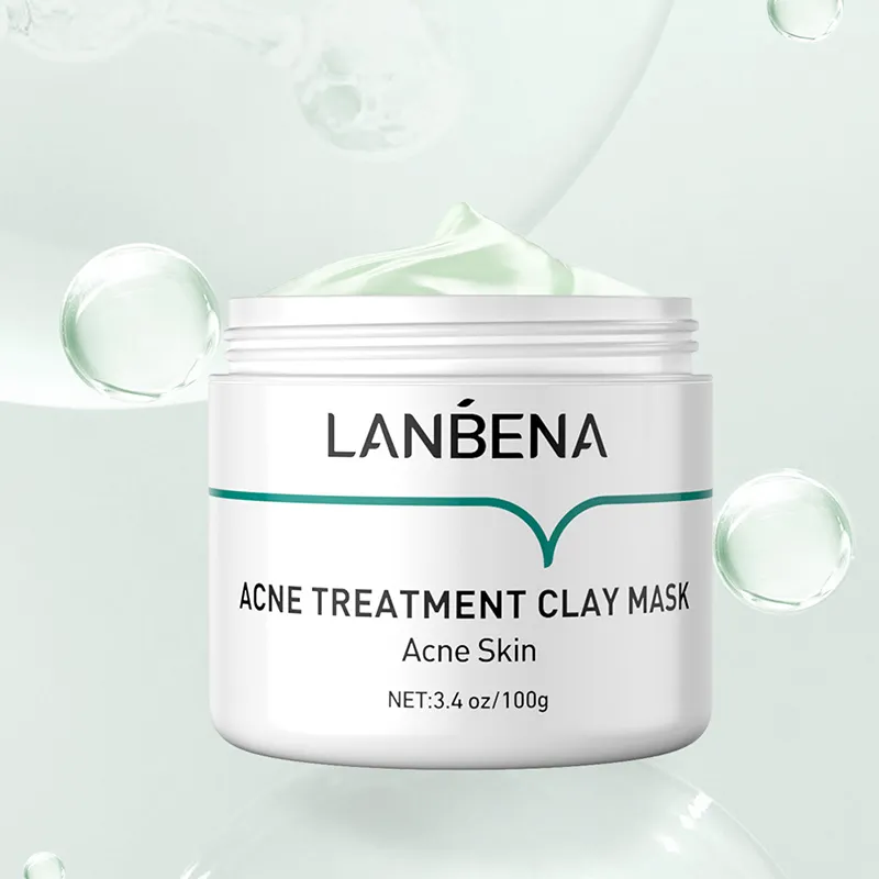 LANBENA 100g trattamento dell'acne maschera all'argilla nicotinamide arbutina oligopeptidi amamelide sbiancante maschera di fango all'argilla schiarente