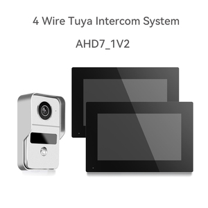 Sistema de intercomunicación de videoportero Tuya 1080P, Monitor táctil de 7 pulgadas, cámara de timbre de entrada de puerta de visión nocturna para Villa, 2 unidades - Product Image 2