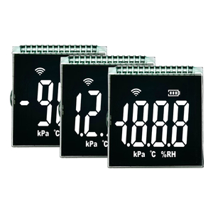 Pantalla LCD de segmento personalizado de precio barato pantalla de visualización de segmento VA negativo 5V sin controlador retroiluminación blanca pantalla LCD de 7 segmentos