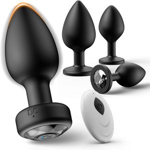 APP Bluetooth Controlado Rotação <span class=keywords><strong>Anal</strong></span> Plug Vibrador 10 Velocidade Butt Plug Masculino Masturbador Massagem Próstata Adulto Sexo Toy para Homens - Product Image 1