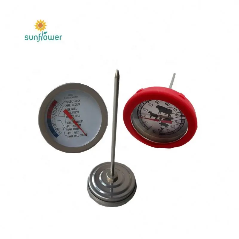 Food cooking pressure cooker oval grill thermometer