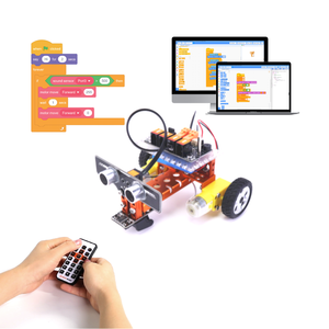 Weeemake-Kit de robótica programable 2WD para coche, Robot Educativo Compatible con Arduino
