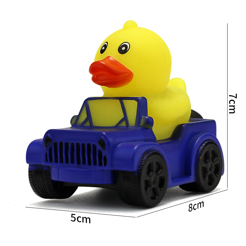 Blue car duck
