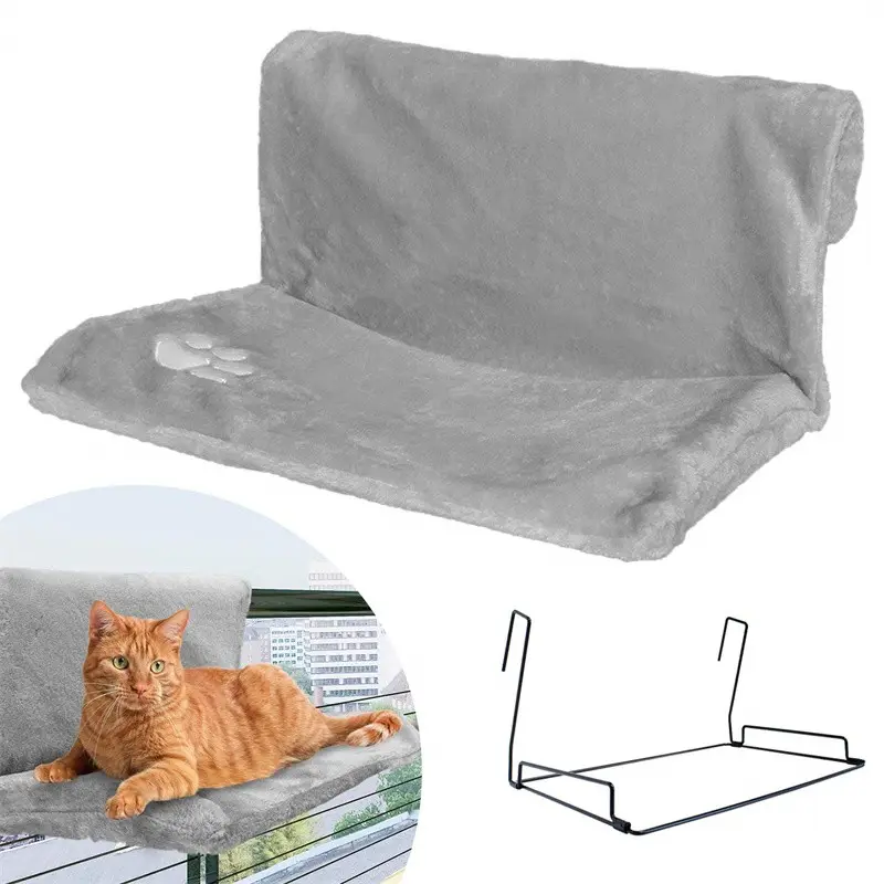 Toptan özel ev tel evcil hayvan malzemeleri ile peluş şekerleme Mat ile karyola iskeleti kedi hamak
