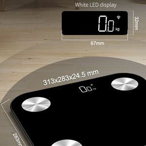 New Led Thông Minh Kết Nối Cơ Thể Chất Béo Phòng Tắm Theo Trọng Lượng Gurus Wifi Quy Mô Với Sdk Miễn Phí - Product Image 6