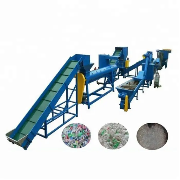 1000kg/h plastic bottle flakes production line/pet recycling drying machine