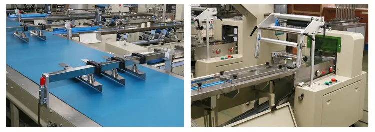 Machine d'emballage horizontale de sac d'oreiller pour la chaîne d'emballage de flux automatique de gâteau de pain coupé en tranches de pain grillé