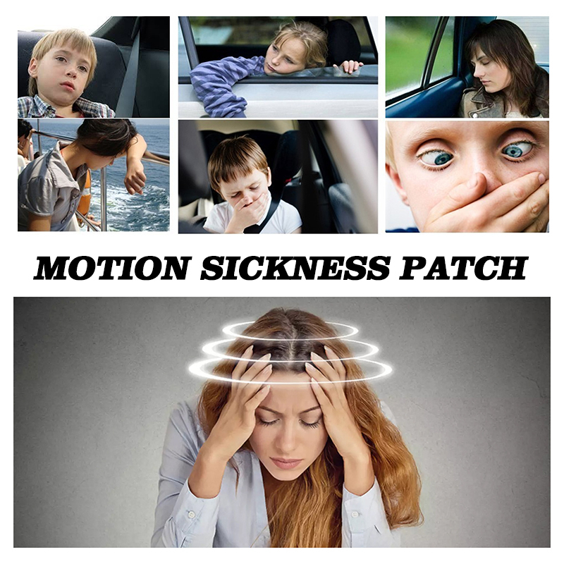 high quality motion sickness patches headache relief sticker for travel nausea dizzy vomiting