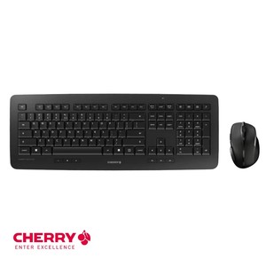 <strong>Desktop</strong> Gaming <strong>Keyboard</strong> And Mouse Set CHERRY Dw 5100 Wireless Black Robust <strong>Keyboard</strong> And Right-Handed Mouse <strong>Combo</strong> - Product Image 1