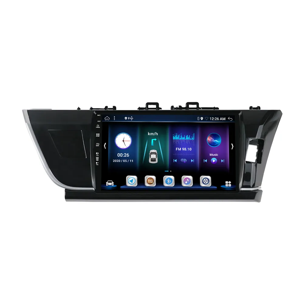 DSP 10.1นิ้ว Android11 4 + 64G HD WIFI Touch Screen สเตอริโอวิทยุมัลติมีเดียรถ DVD Player สำหรับ Toyota Corolla RHD 2014